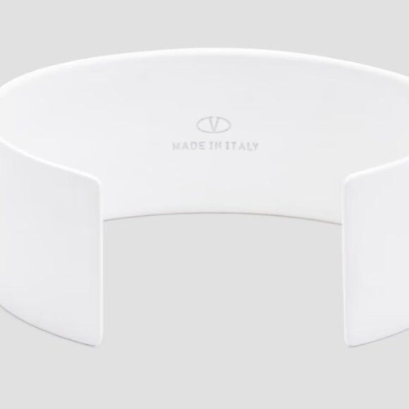 Valentino Valentino Garavani Logo-print enamel cuff Size ONE SIZE - 4 Thumbnail