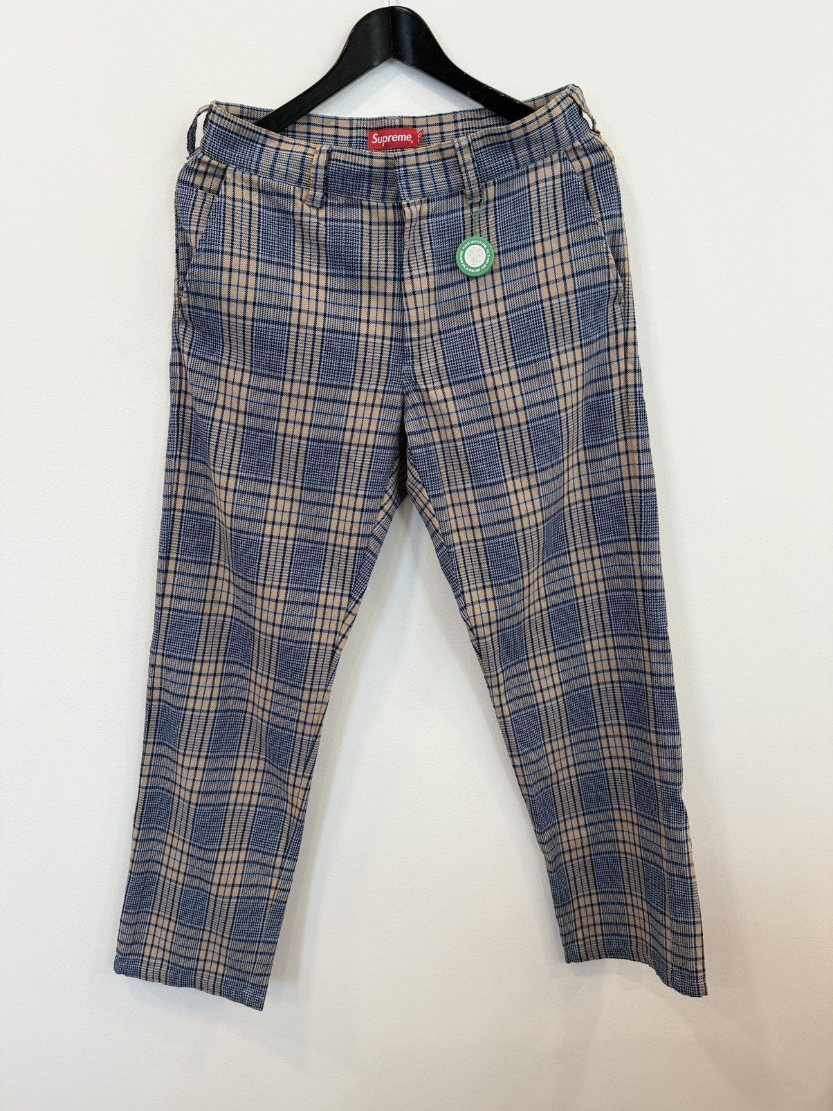 Supreme Plaid Work Pant
