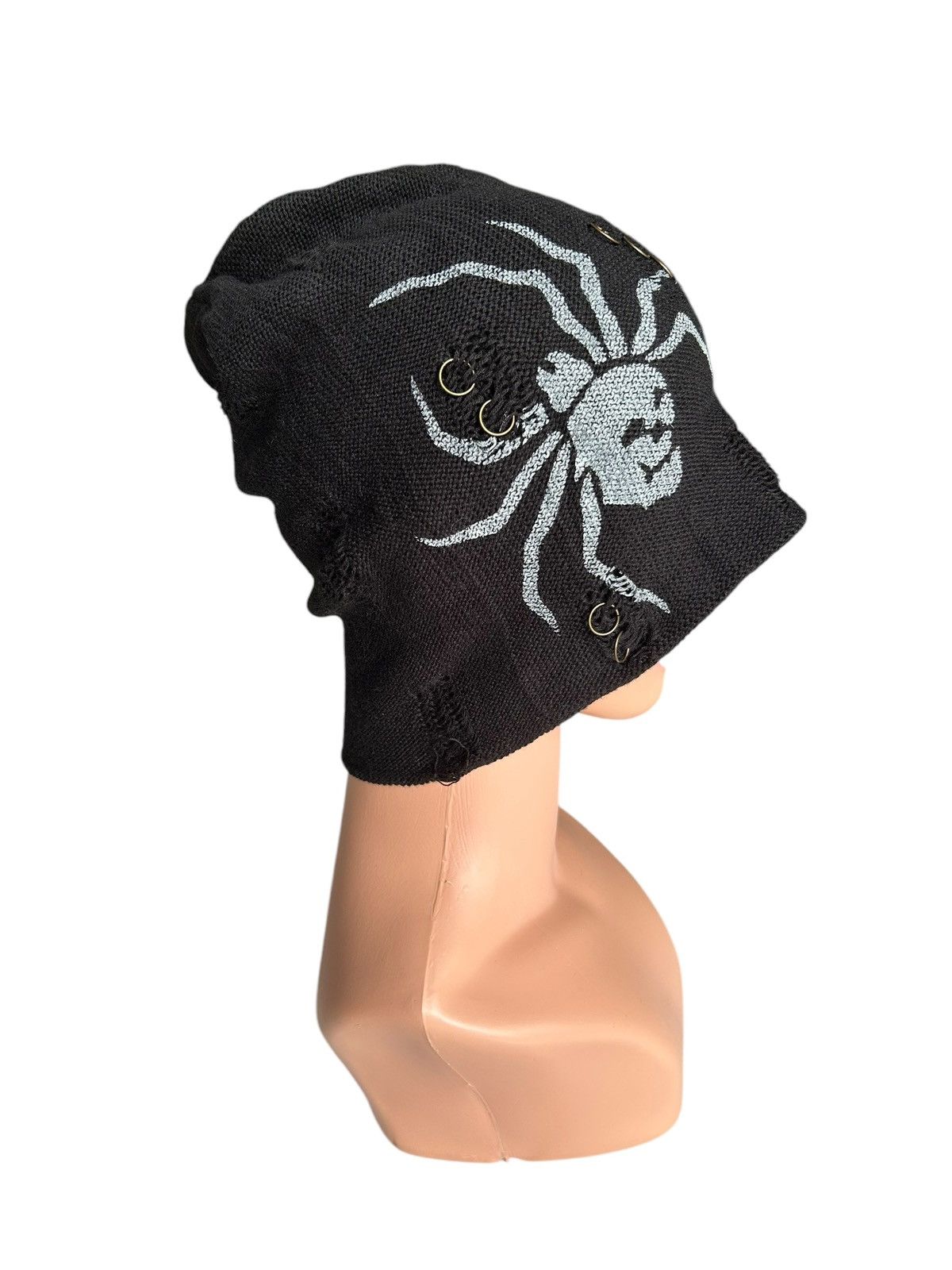 Kapital Skull Distressed Japanese Punk Bondage Style Beanie Hats Size ONE SIZE - 7 Thumbnail