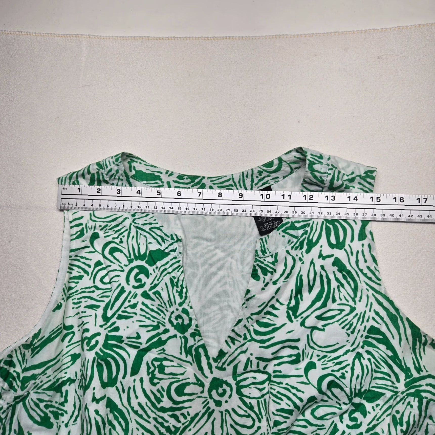 George George Slip Dress Green Tropical Print Knit Strappy Adult Womens Size 16 Size XXL / US 16-18 / IT 52-54 - 4 Thumbnail