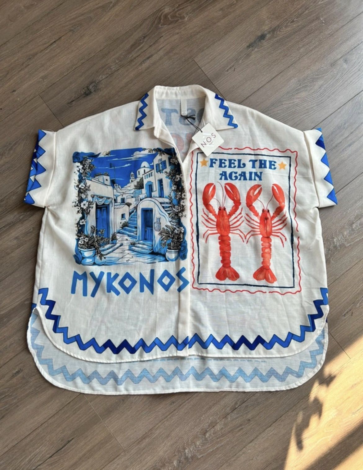 Other NOS Paris white mykons shirt pronted one size Size ONE SIZE - 1 Thumbnail