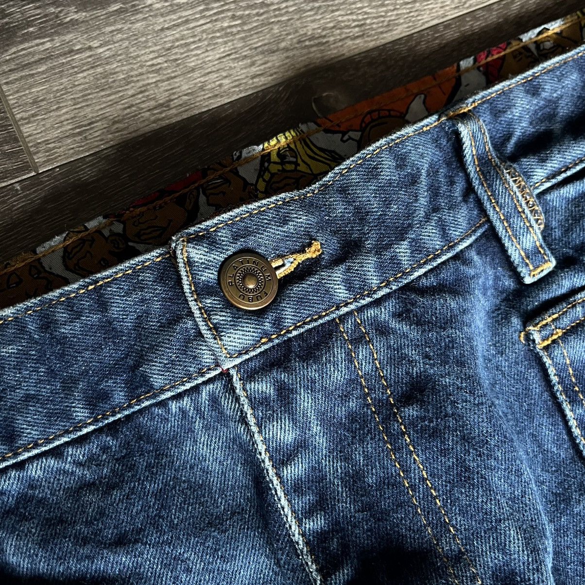 Fubu Vintage 90s Platinum Fubu Fat Albert Skate Baggy Denim Jeans Size US 40 / EU 56 - 7 Thumbnail