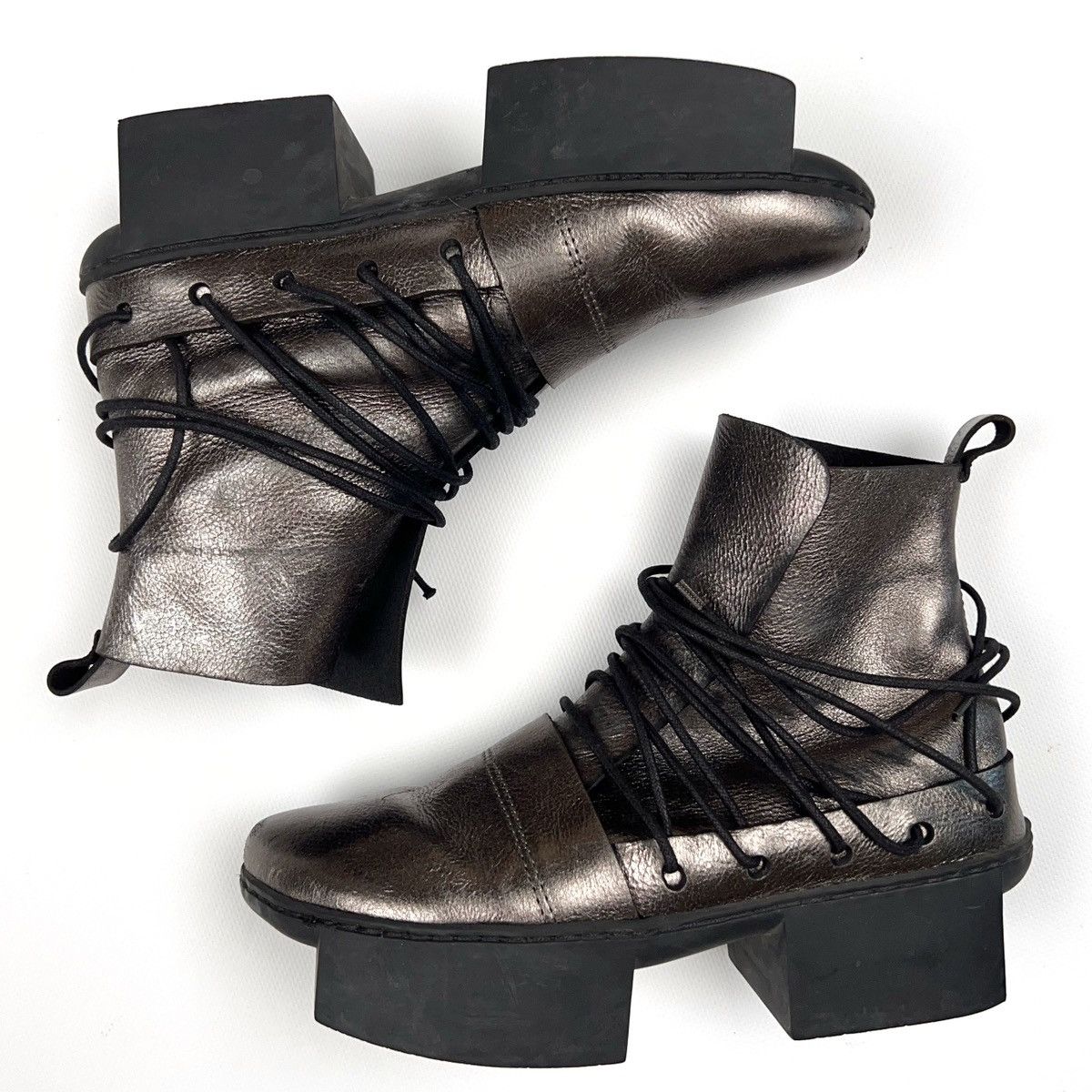 Trippen Trippen Platform Leather Shoes Geisha Happy Dream Avantgarde Size US 5 / IT 35 - 2 Thumbnail