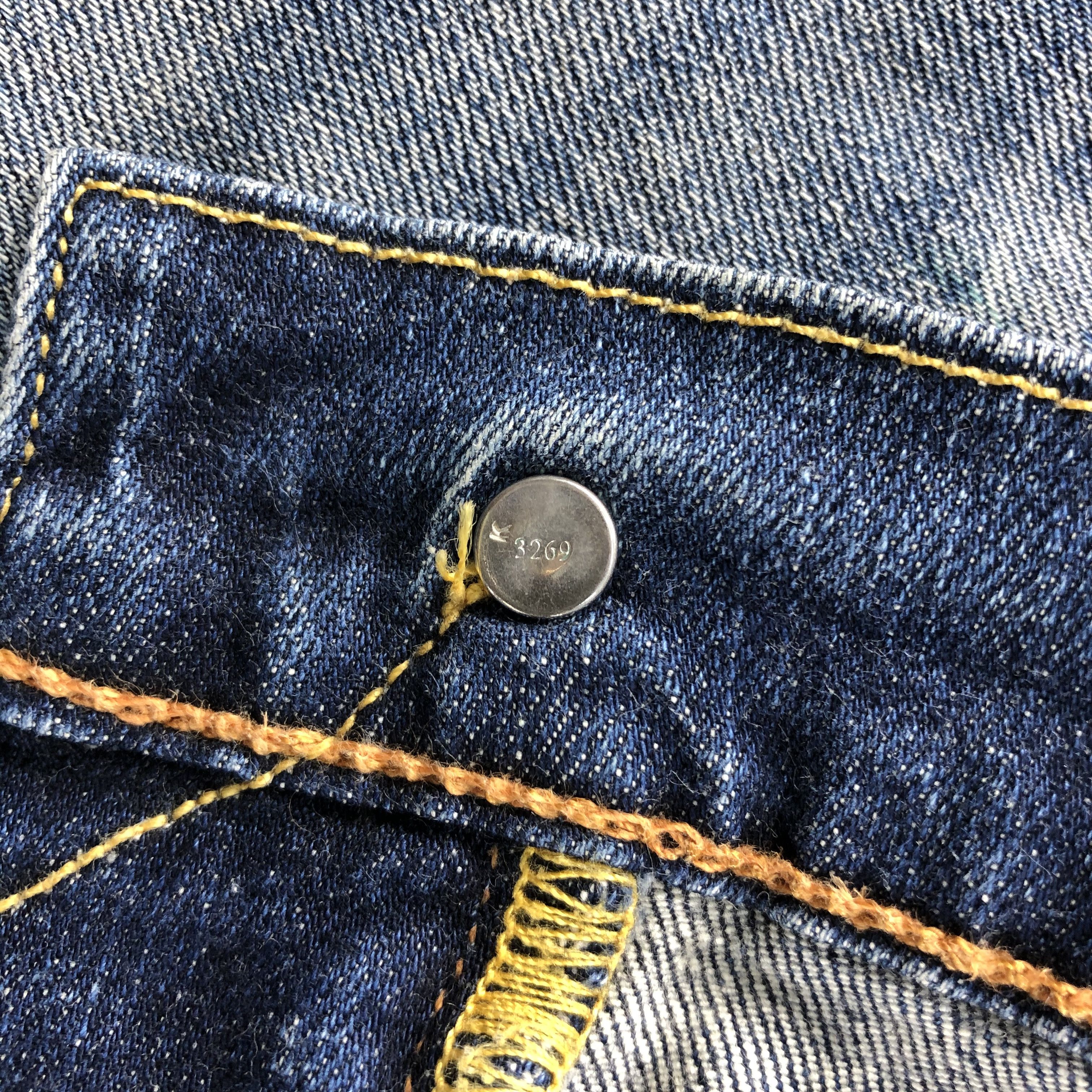 Levi's Vintage Levi's 513 Jeans Distress Faded Blue Denim KJ915 Size US 29 - 11 Thumbnail