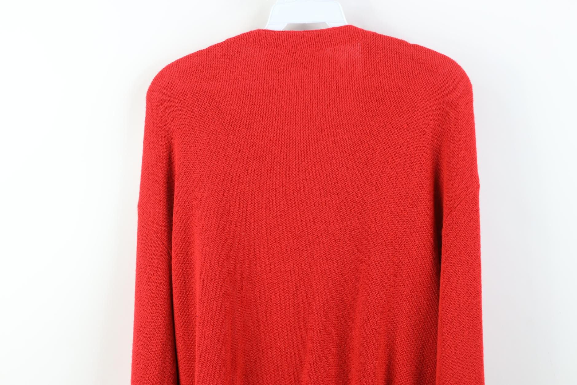 Vintage Vintage 70s Streetwear Kurt Cobain Cardigan Sweater Red USA Size US XL / EU 56 / 4 - 11 Thumbnail