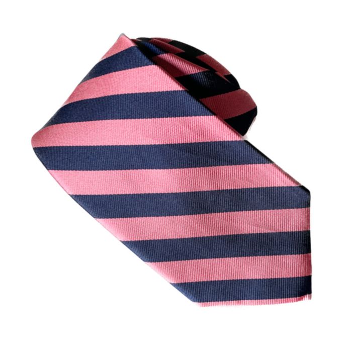 Brooks Brothers Brooks Brothers 100% silk navy blue & pink power ...