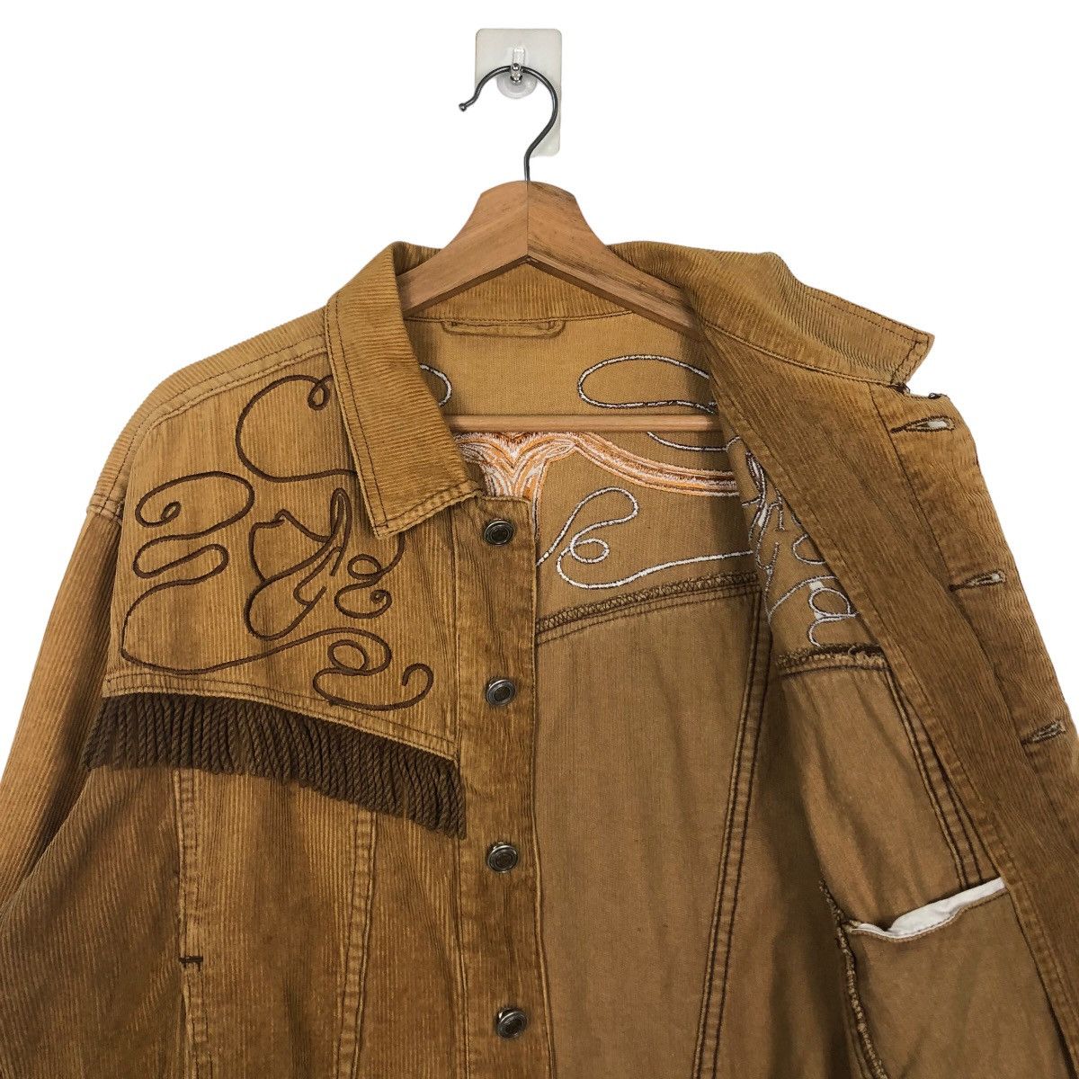 Japanese Brand 🔥Cropped Cowboy Jacket Corduroy Biker Wear Size US M / EU 48-50 / 2 - 12 Thumbnail