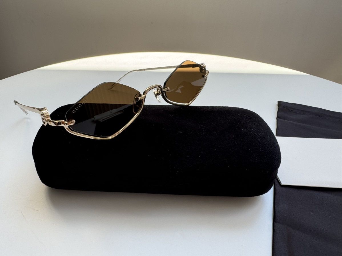 Gucci × Vintage Gucci sunglasses GG1604S 002 Made in Italy New Collection Size ONE SIZE - 6 Thumbnail