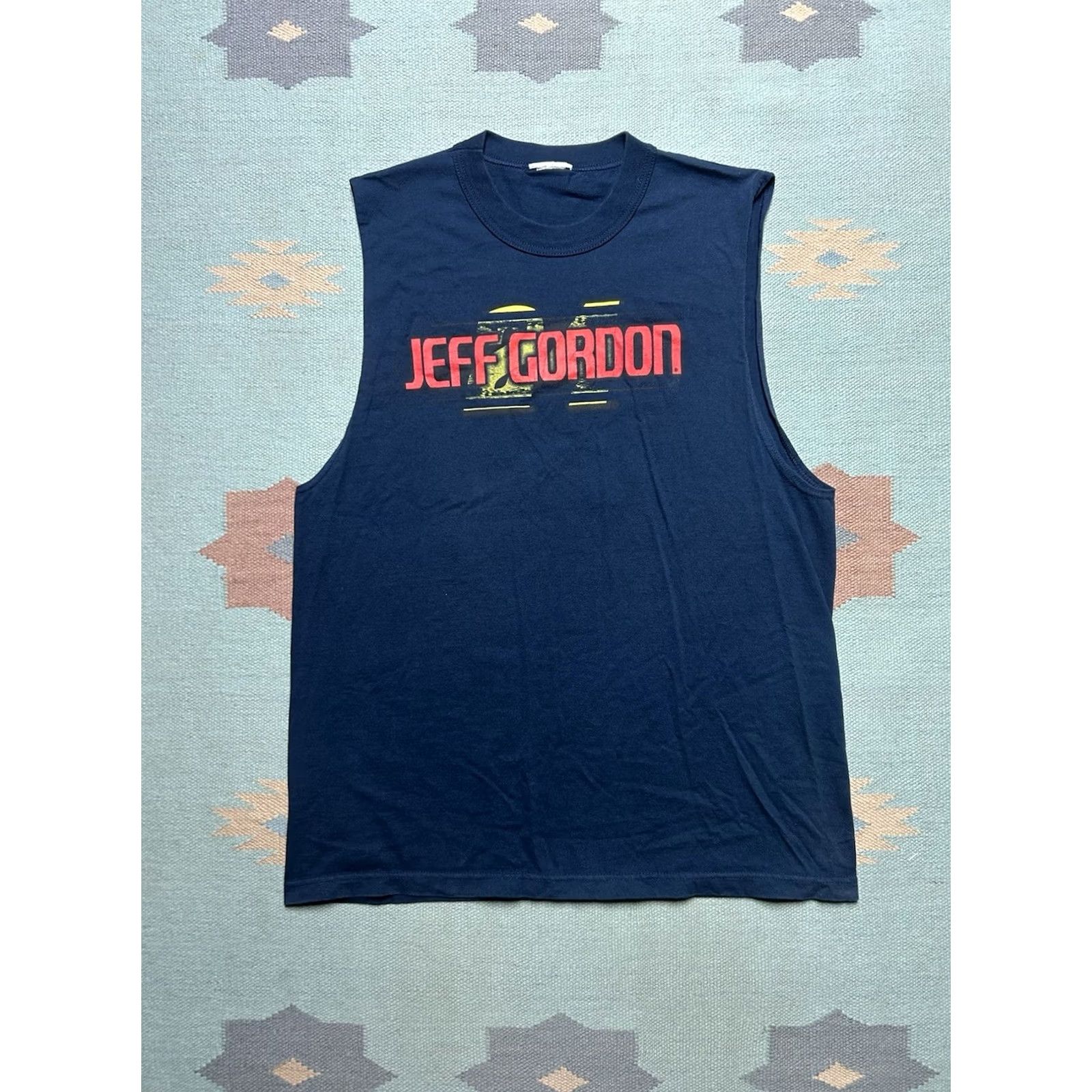 NASCAR VINTAGE Jeff Gordon NASCAR sleeveless tank top t shirt NOS XL Blue Men Shirt Size US XL / EU 56 / 4 - 3 Thumbnail
