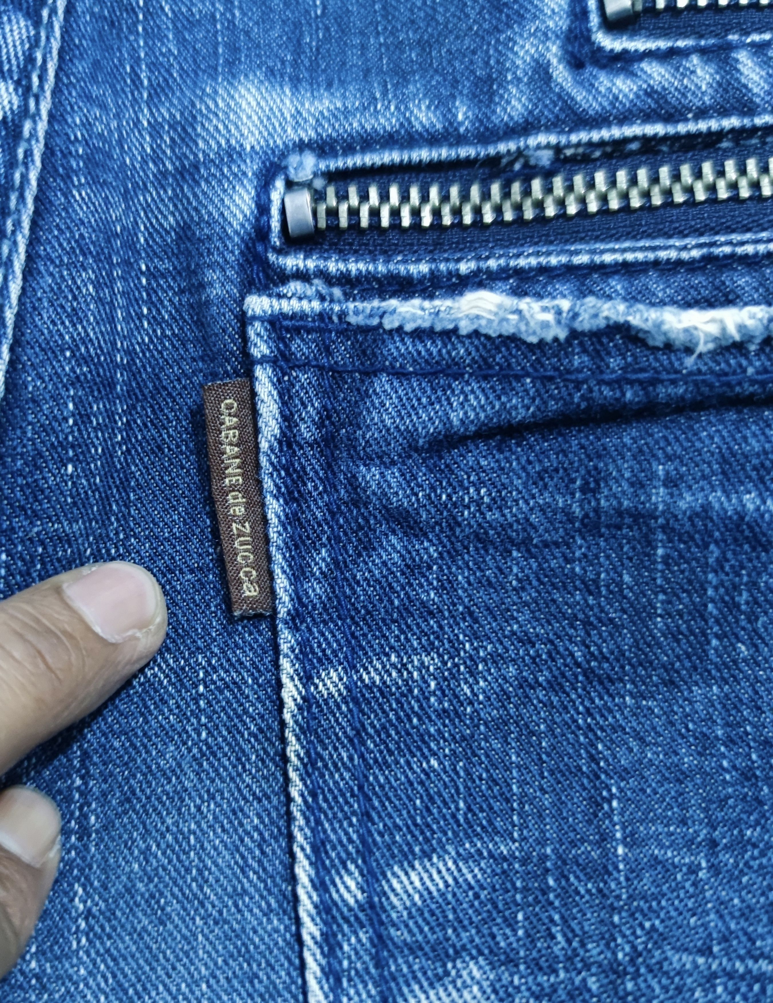 CABANE de ZUCCa × Japanese Brand Distresed Denim Pants Cabane De ZUCCA Size US 31 - 8 Thumbnail