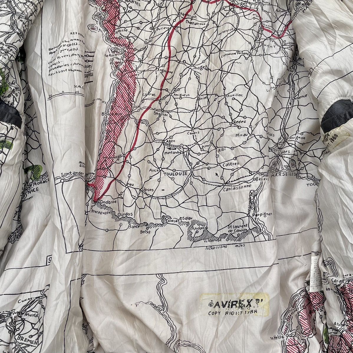 Avirex Distressed Avirex 1989 Heavy Flight Bomber Leather Jacket Size US M / EU 48-50 / 2 - 4 Thumbnail