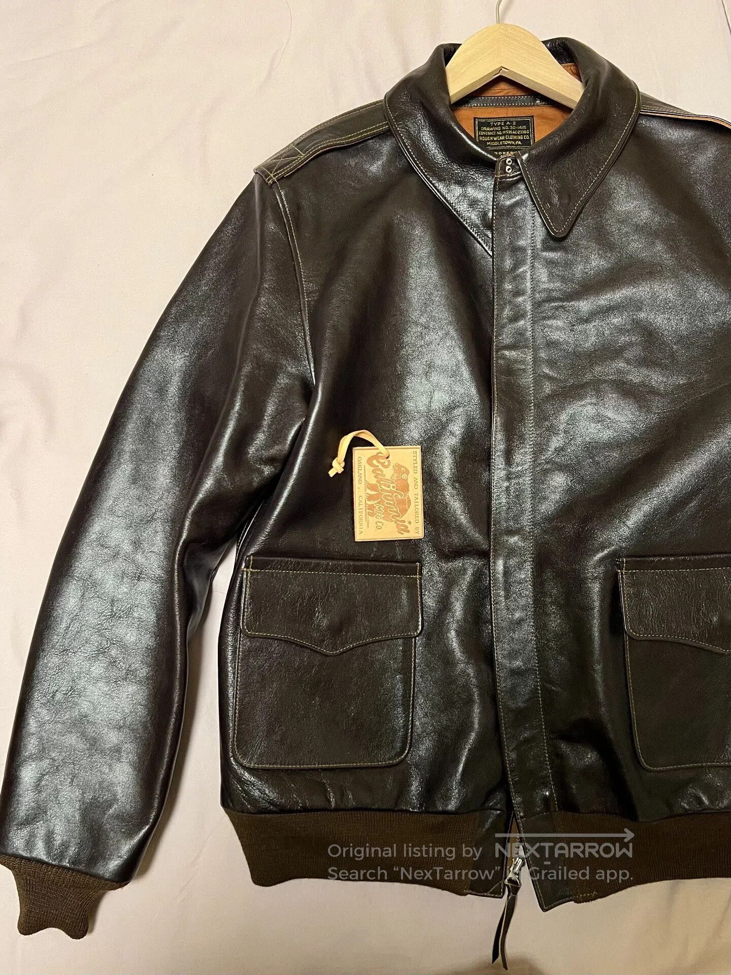 Rainbow Country California Bear A2 Flight Jacket. Size US XS / EU 42 / 0 - 1 Thumbnail