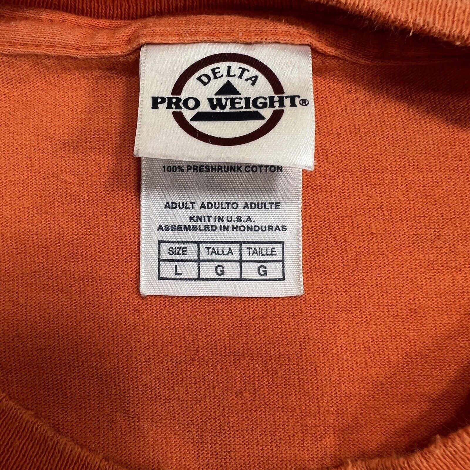 Delta Daytona Beach 2010 Biketoberfest Large Orange Graphic TShirt Size US L / EU 52-54 / 3 - 4 Thumbnail