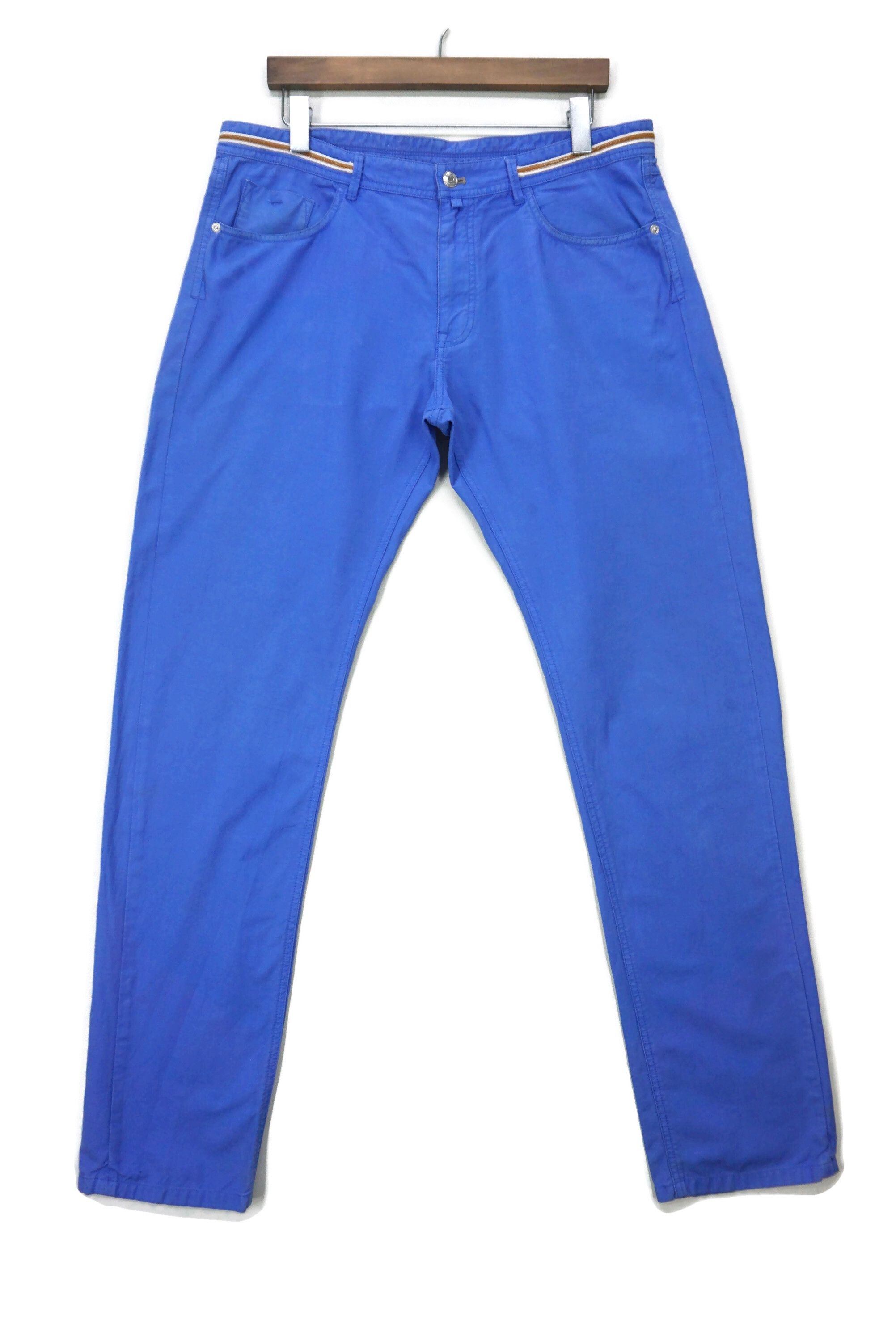 image of Massimo Dutti Straight Leg Pants Size 36 in Blue, Men's