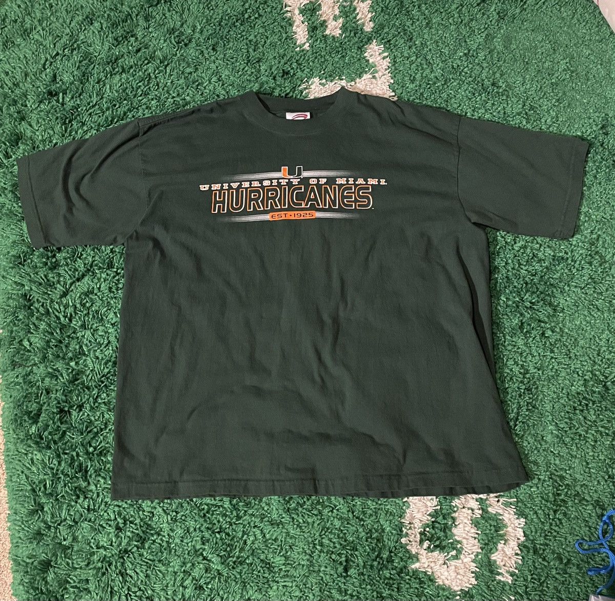NCAA Miami Hurricanes Cadre Vintage 90s Tee XXL NCAA College Size US XXL / EU 58 / 5 - 1 Thumbnail