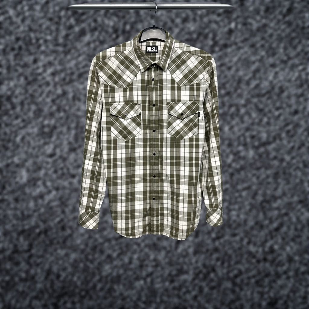 Diesel Diesel Shirt Mens Long Sleeve Plaid Size S Color Multicolor Size US S / EU 44-46 / 1 - 1 Thumbnail