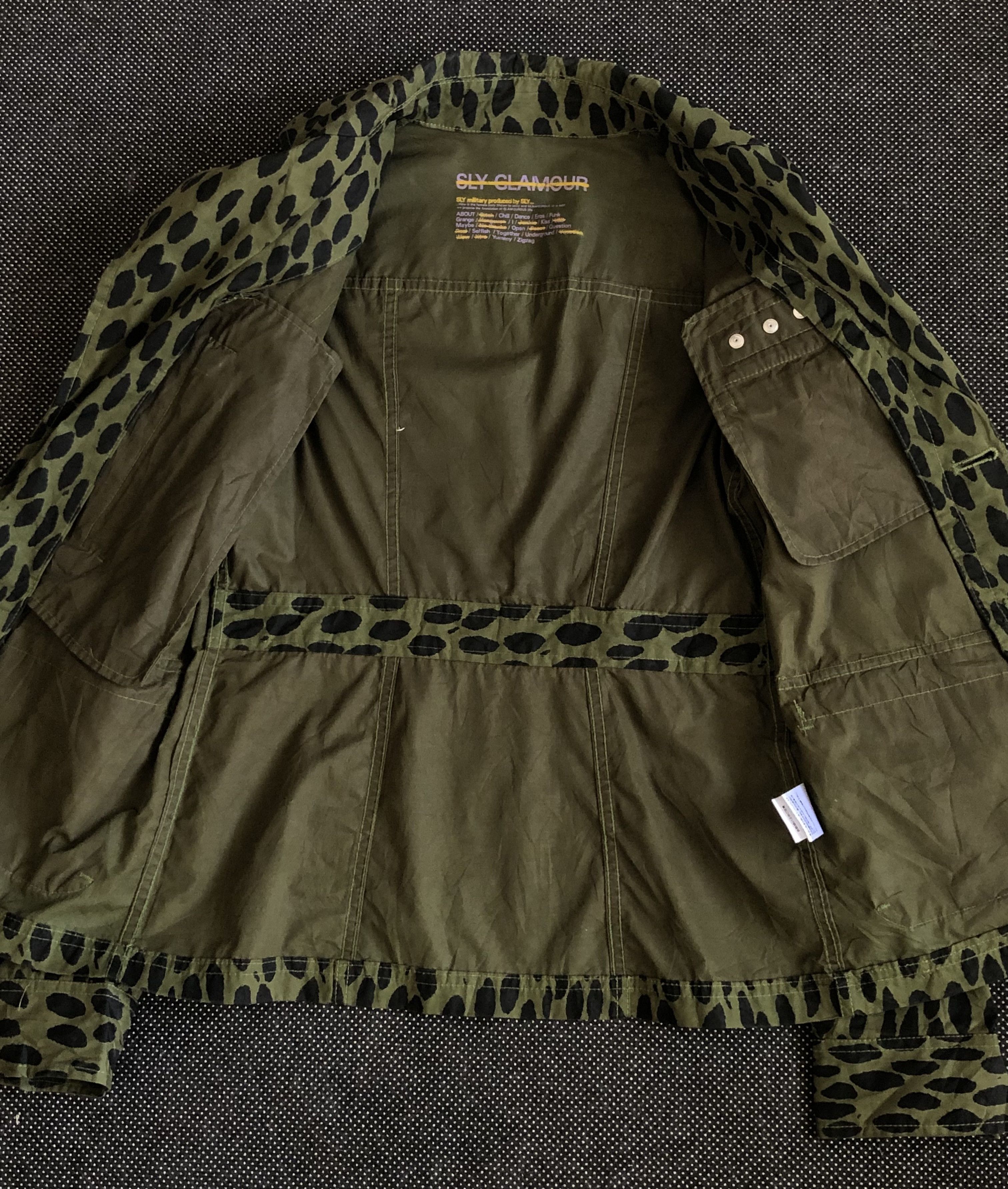 Japanese Brand SLY GLAMOUR JAPAN LEOPARD PRINT MILITARY JACKET 5-POCKETS Size US XS / EU 42 / 0 - 8 Thumbnail