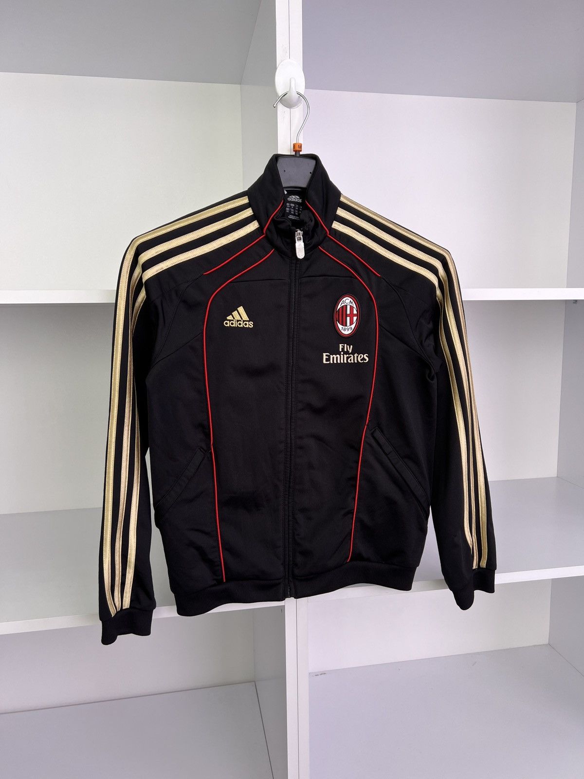 Adidas × Vintage Vintage AC MILAN 2010 TRACK TOP KIDS JACKET ADIDAS FOOTBALL Size US XXS / EU 40 - 4 Thumbnail