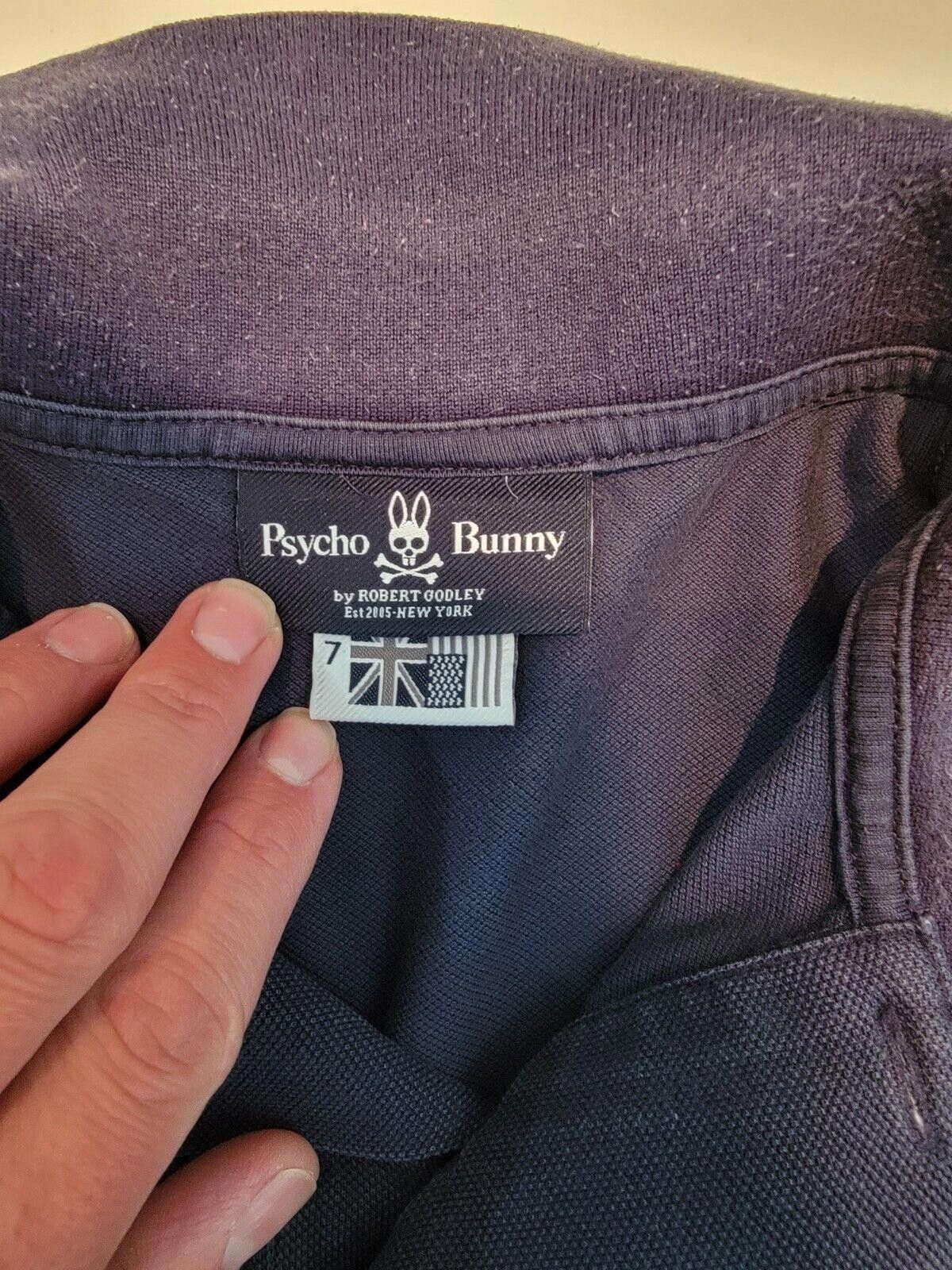 Psycho Bunny Psycho Bunny size 7 Golf Polo Shirt Dark Blue Size ONE SIZE - 2 Thumbnail