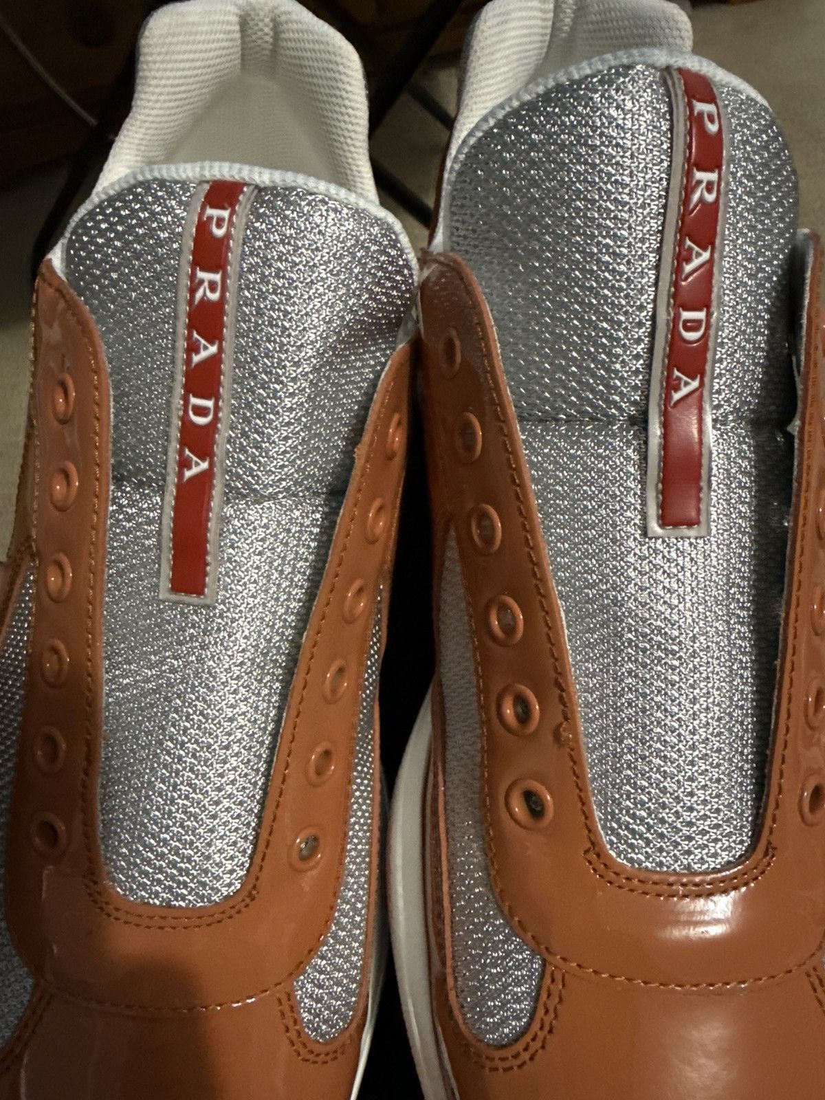 Prada Orange Prada American Cup Sneakers Size US 10 / EU 43 - 11 Thumbnail