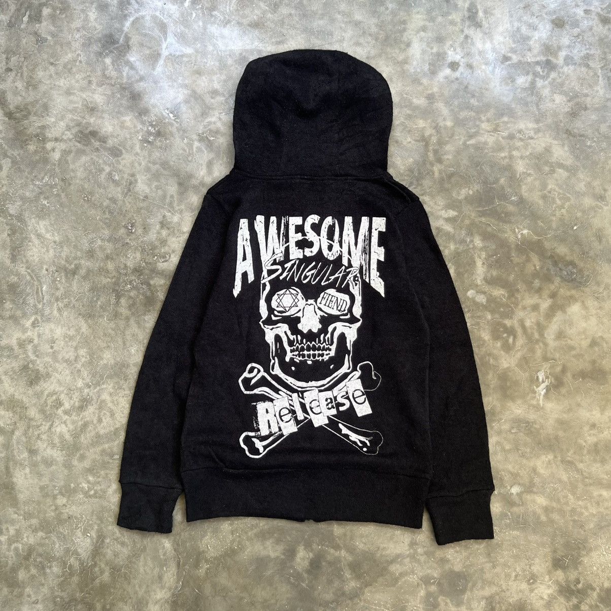 Ghost Of Harlem Skull Zip Hoodie