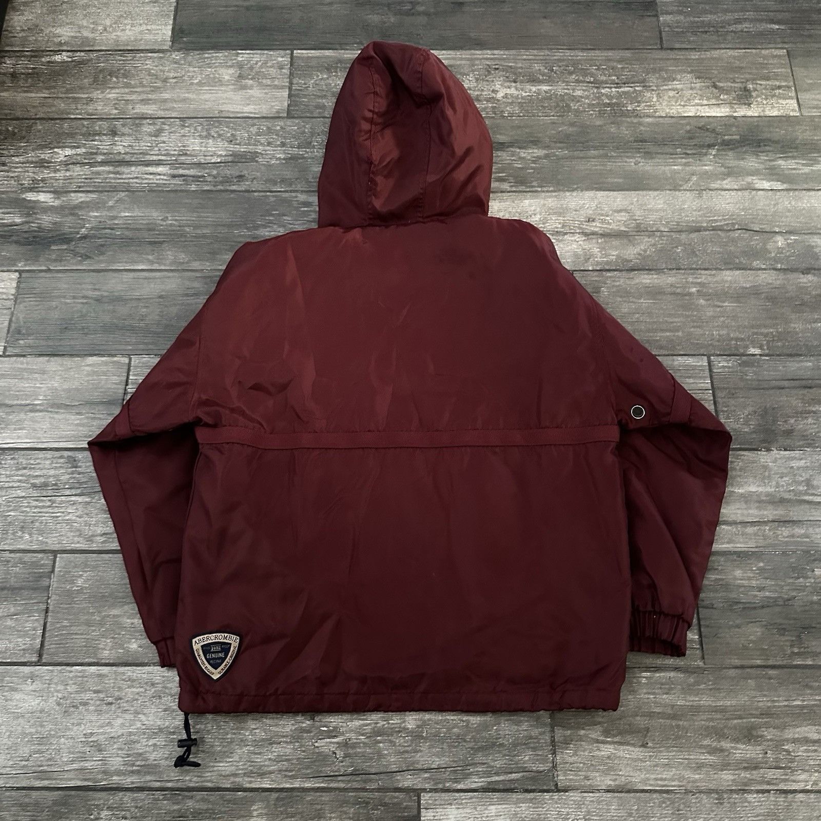 Abercrombie & Fitch VTG ABERCROMBIE & FITCH ANORAK MAROON SHERPA HOOD JACKET SZ Size US S / EU 44-46 / 1 - 2 Thumbnail