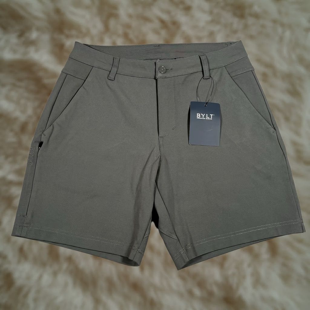 Vintage Bylt Everyday Shorts Mens Size 33 Charcoal Gray Stretch Performance Athleisure Size US 33 - 1 Thumbnail