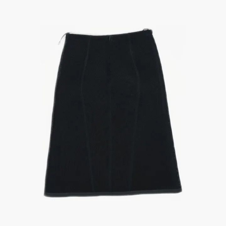 Fendi Fendi SS22 Black High-Waisted Mesh Skirt -2508 Size 35" - 3 Thumbnail