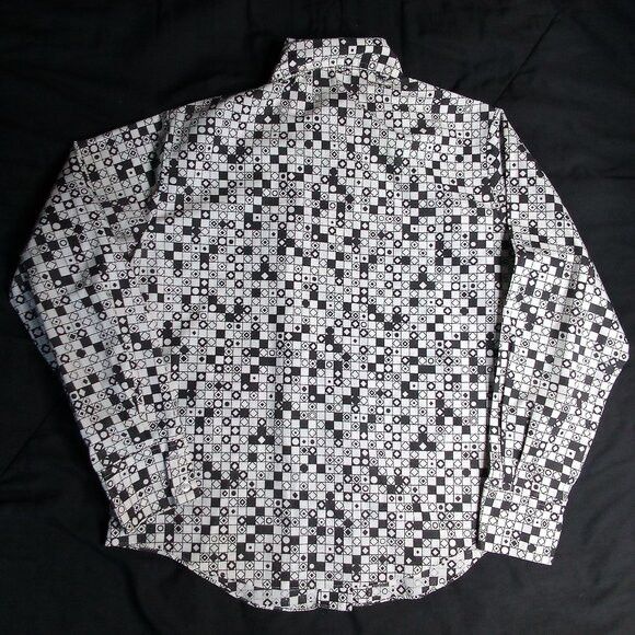 Other Vintage MCM Tiles Dots Check Button Shirt Size US M / EU 48-50 / 2 - 4 Thumbnail