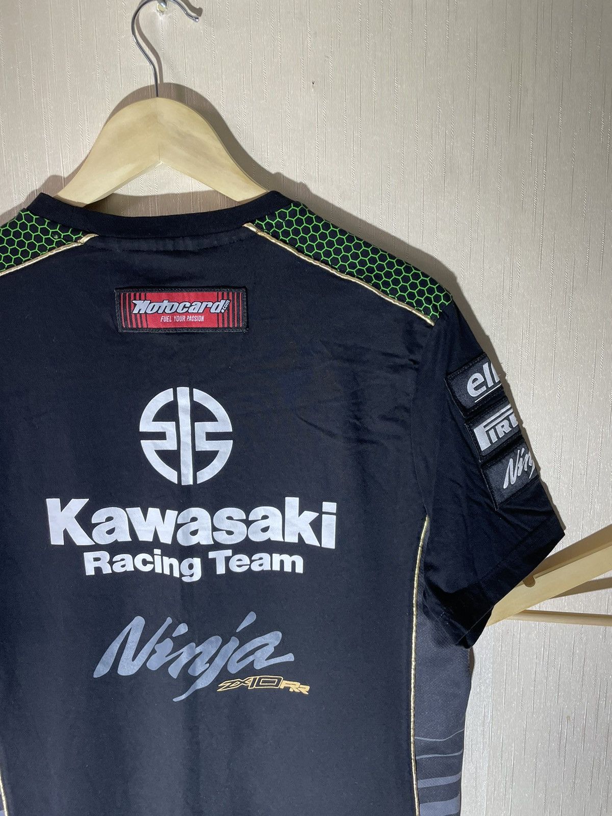 Vintage Kawasaki racing streetwear T shirt Size US L / EU 52-54 / 3 - 12 Thumbnail