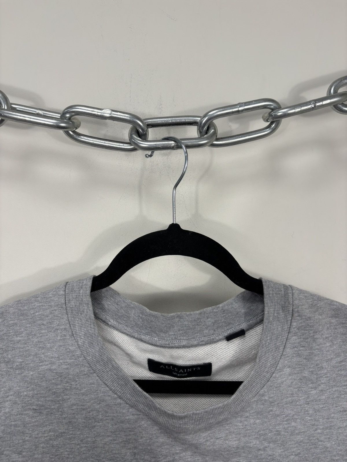 Allsaints AllSaints Men’s Target Crew Arrow Logo Grey Sweatshirt Size US M / EU 48-50 / 2 - 5 Thumbnail