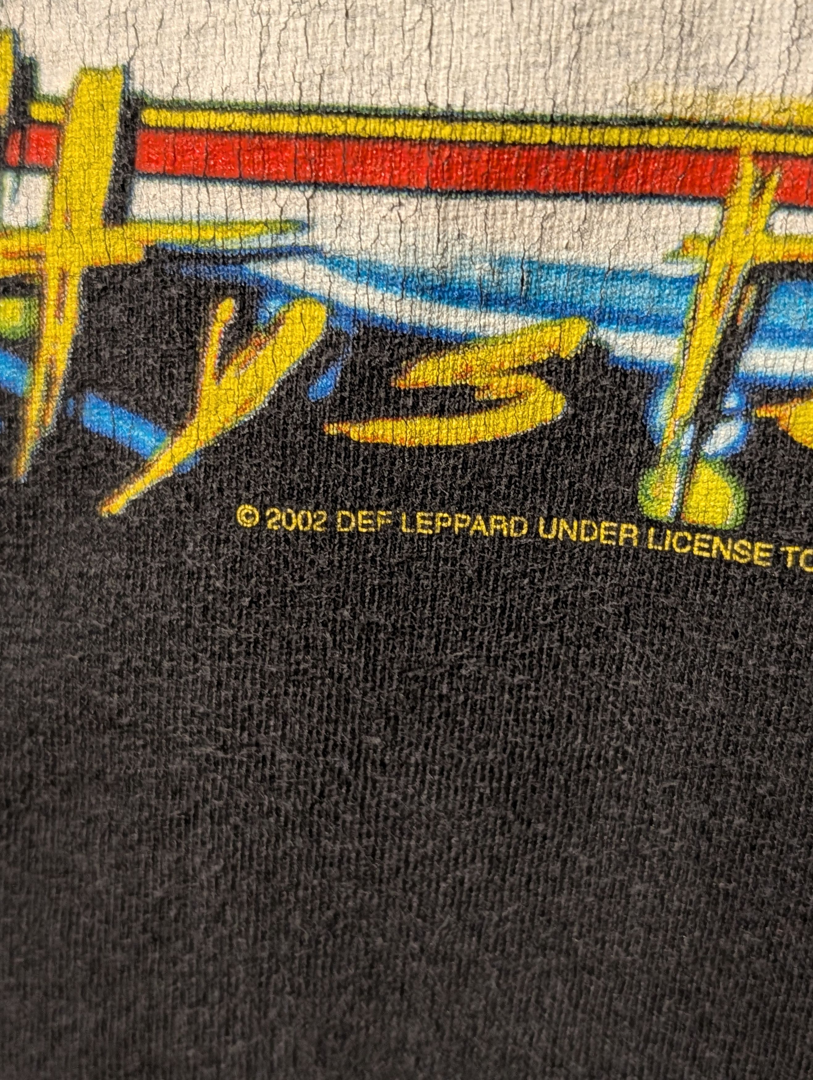 Band Tees Def Leppard Hysteria 2002 Licensed Album Art Graphic T-Shirt Size US M / EU 48-50 / 2 - 3 Thumbnail