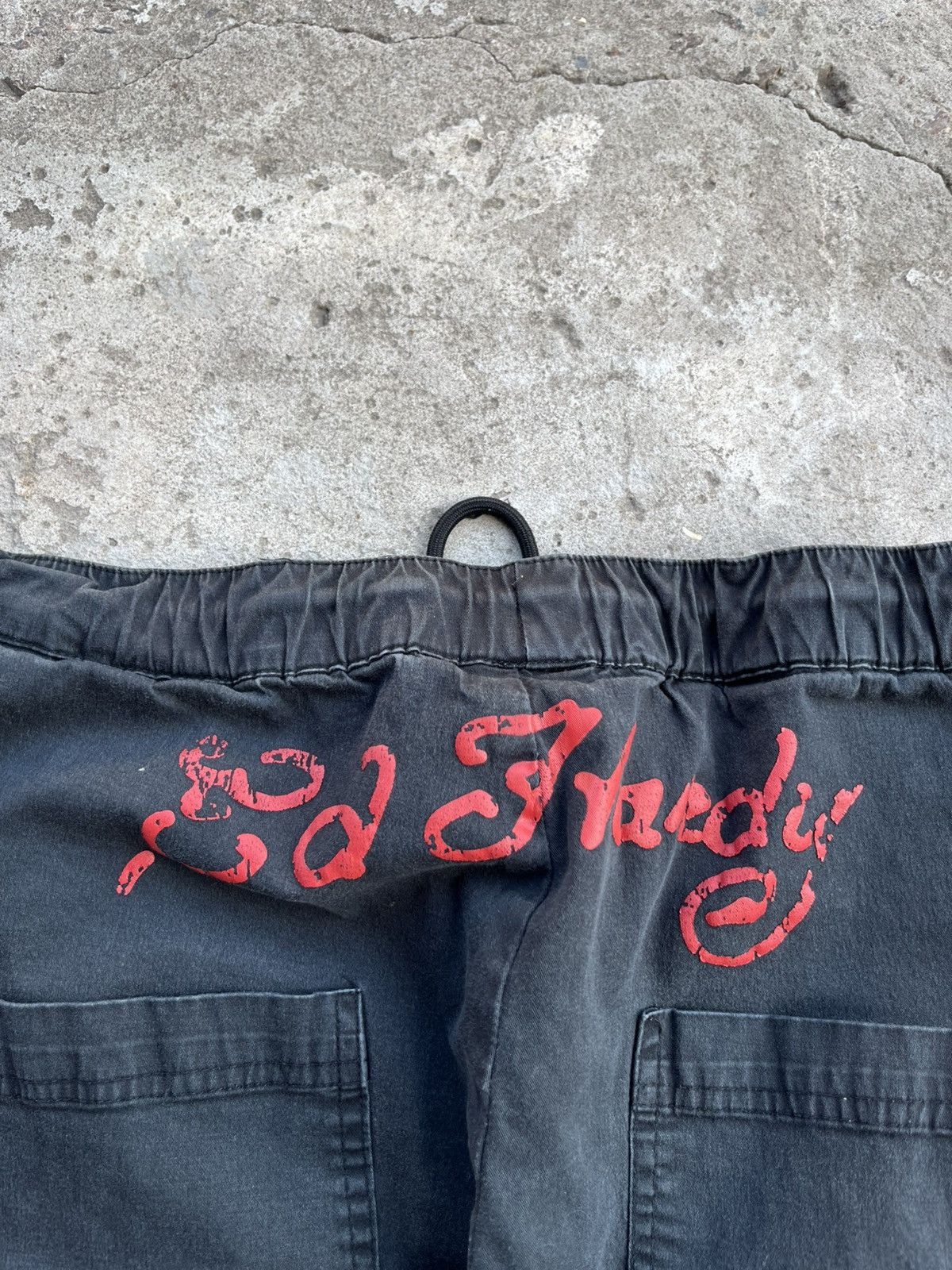 Ed Hardy Ed Hardy x Urban Outfitters Big Logo Cargo Parachute Pants Size 27" / US 4 / IT 40 - 20 Thumbnail