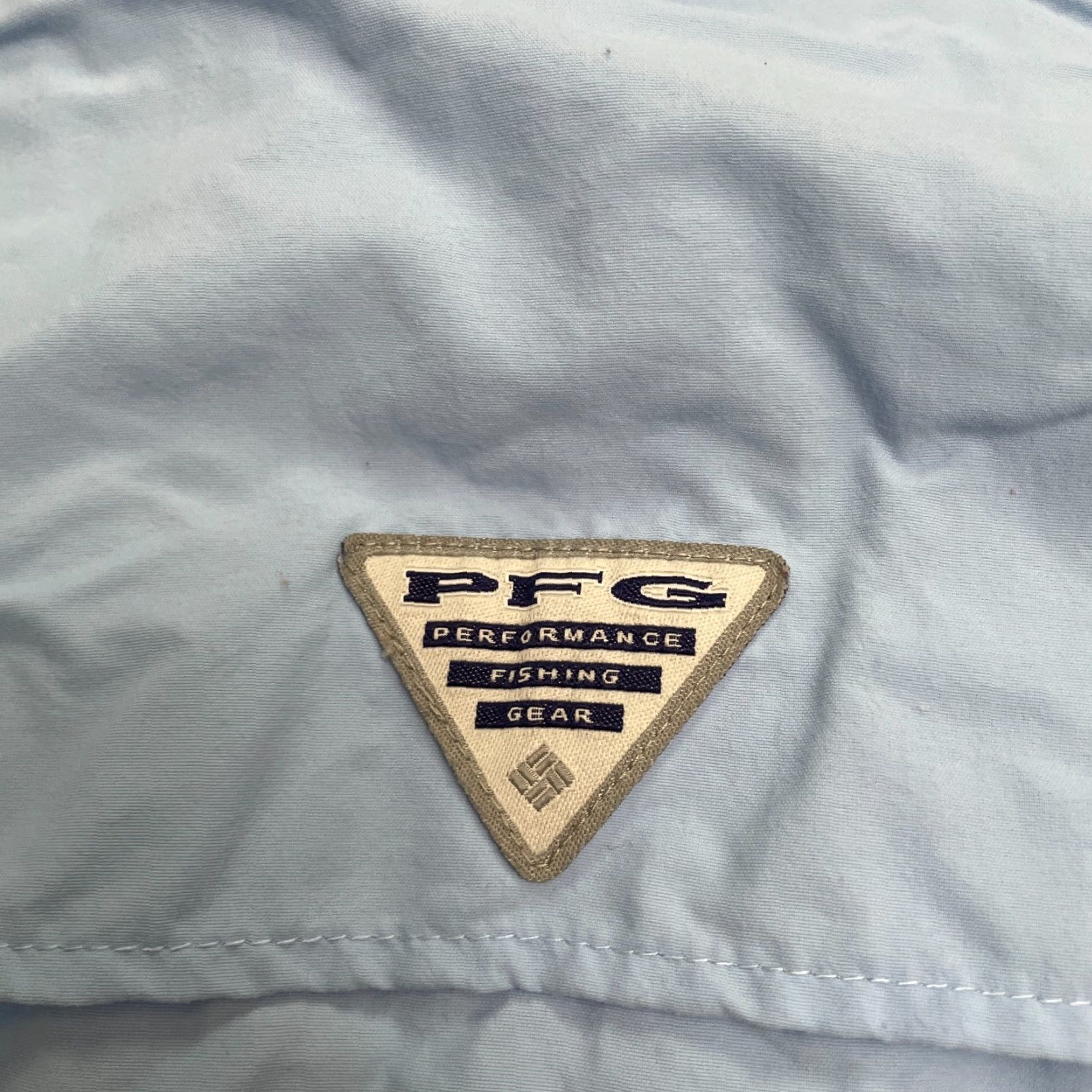 Vintage Columbia PFG Bahama Shirt Mens LT Blue Button-Down Short Sleeve Omni-Shade Fishing Outdoor Casual Travel Size US L / EU 52-54 / 3 - 5 Thumbnail
