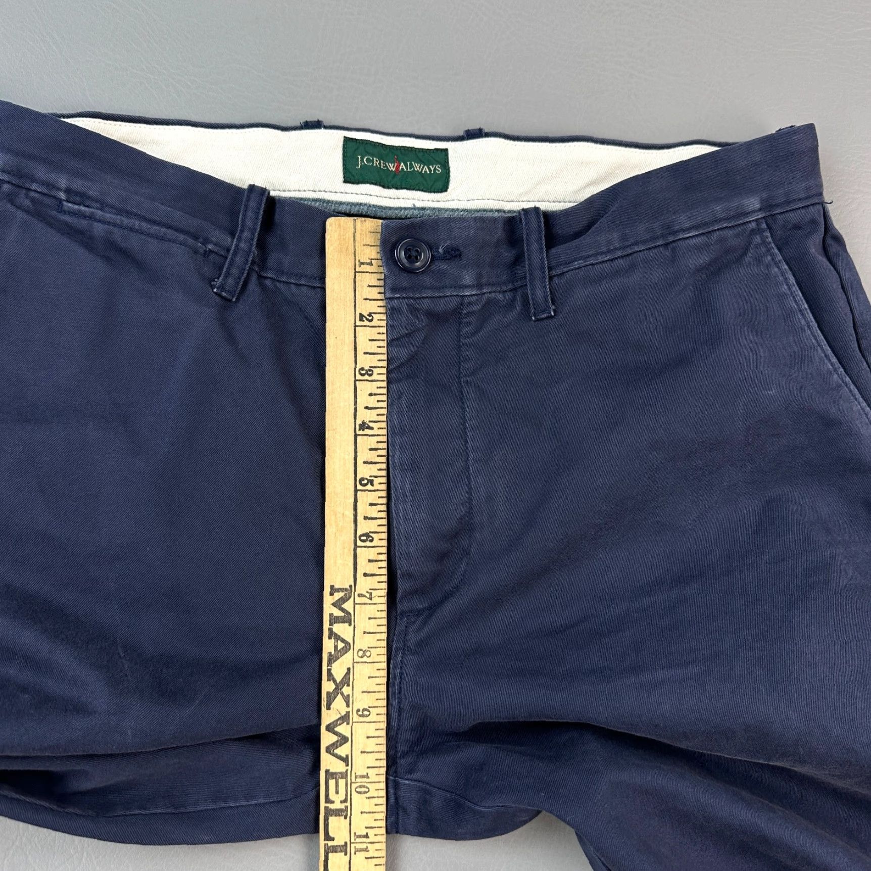 J.Crew J.CREW 484 Slim Fit Chino Pants Mens 33x30 34x30 Navy Blue Oarsman Casual Size US 33 - 7 Thumbnail