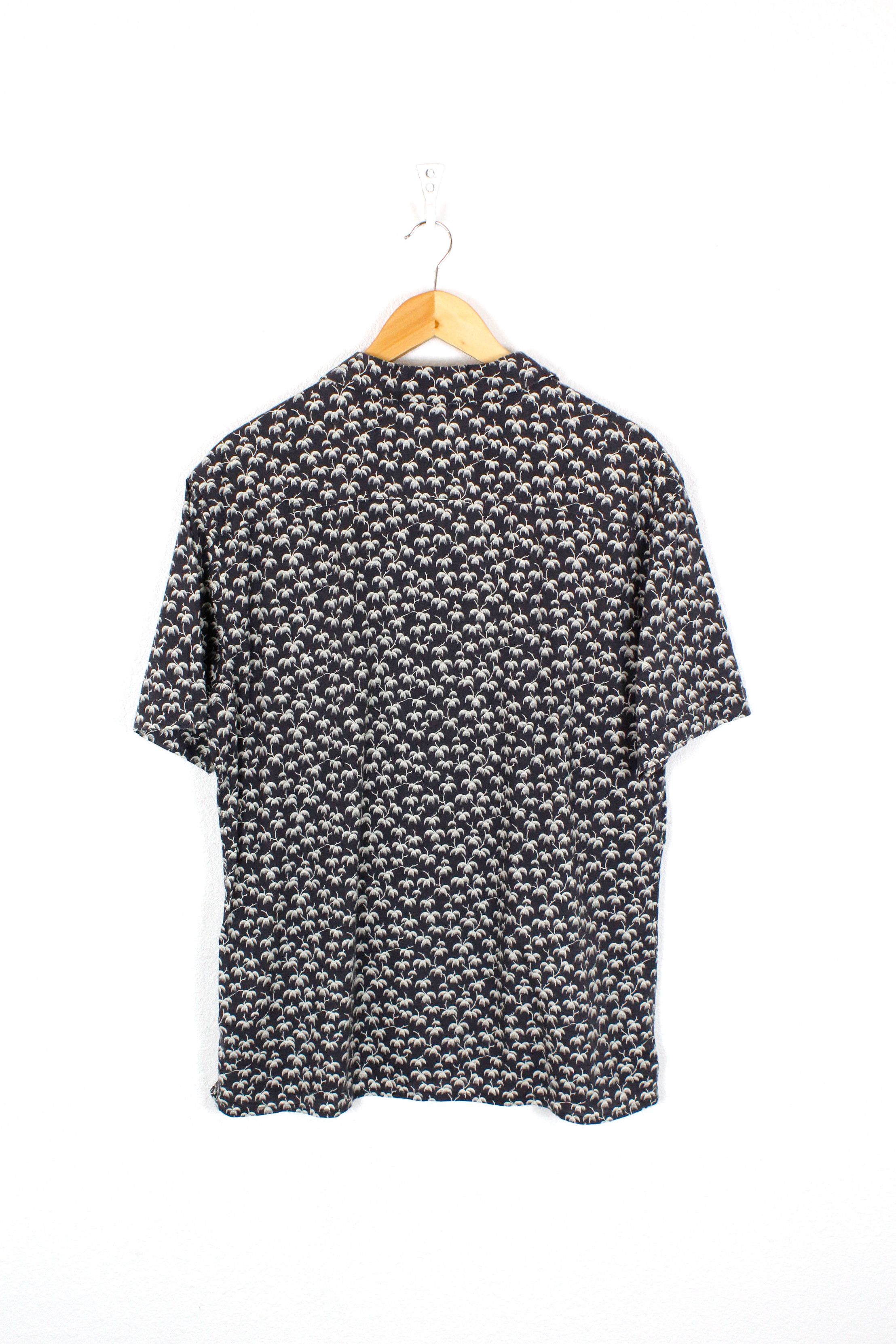 Allsaints Allsaints Salix Viscose Printed Camp Collar Shirt Size US L / EU 52-54 / 3 - 3 Thumbnail