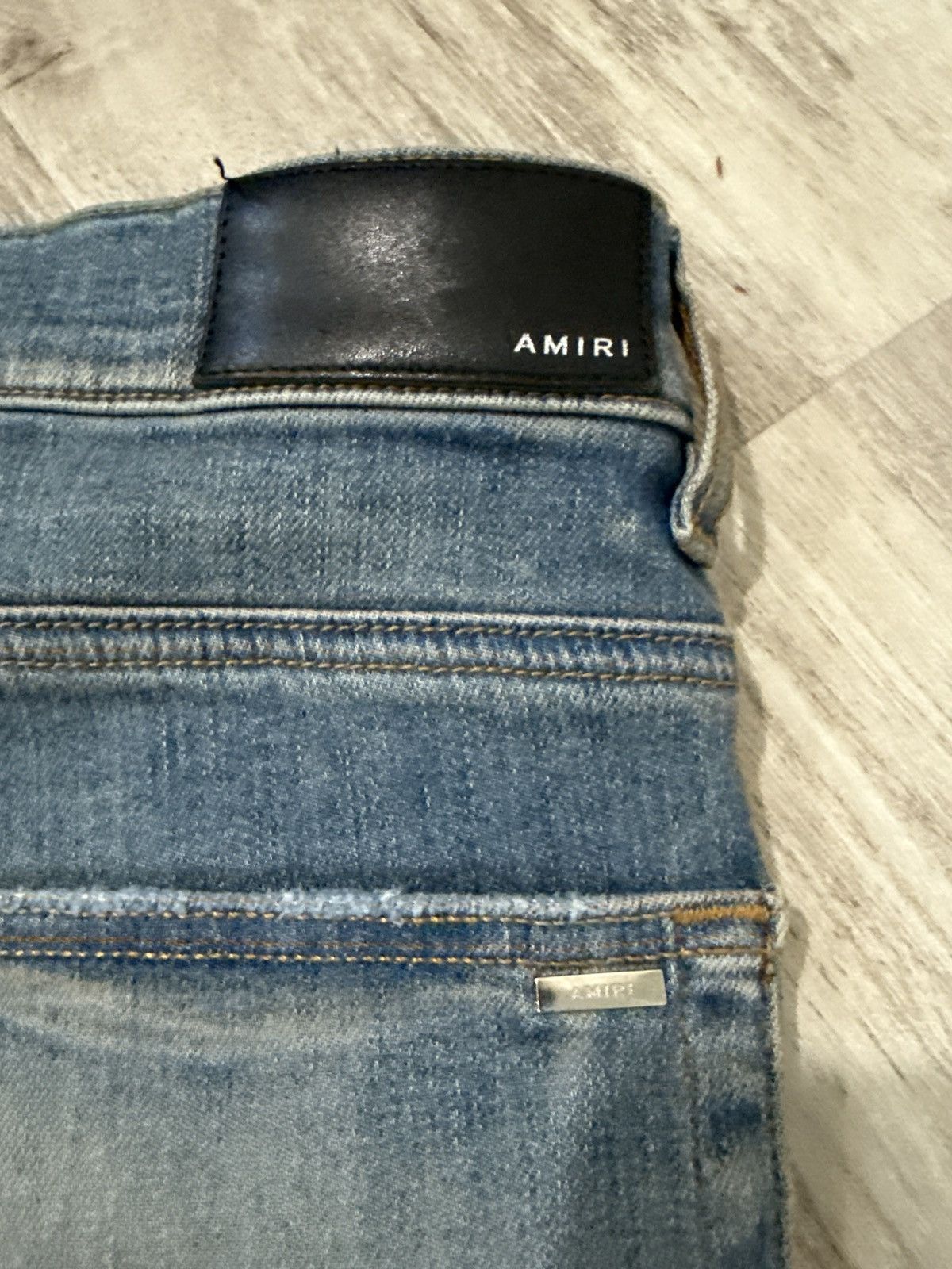 Amiri Amiri Indigo Serif Purple Logo Jean Size US 34 / EU 50 - 4 Thumbnail