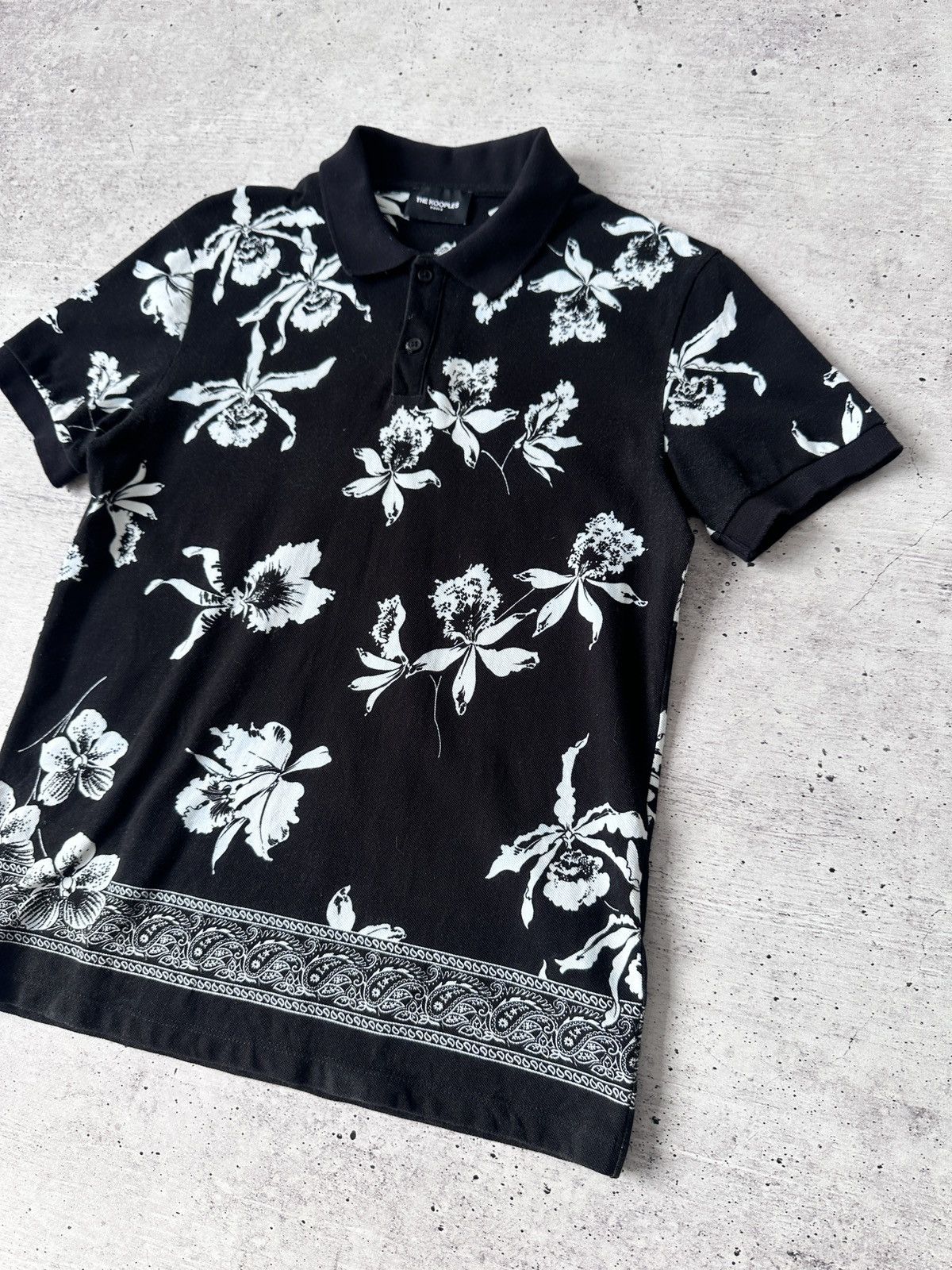 The Kooples The Kooples Paris Orchid Floral Paisley Print Polo Shirt S Size US S / EU 44-46 / 1 - 3 Thumbnail
