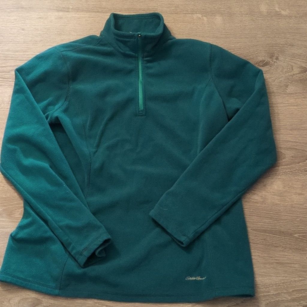 Eddie Bauer Eddie Bauer teal 1/4 zip pullover size large Size L / US 10 / IT 46 - 1 Thumbnail