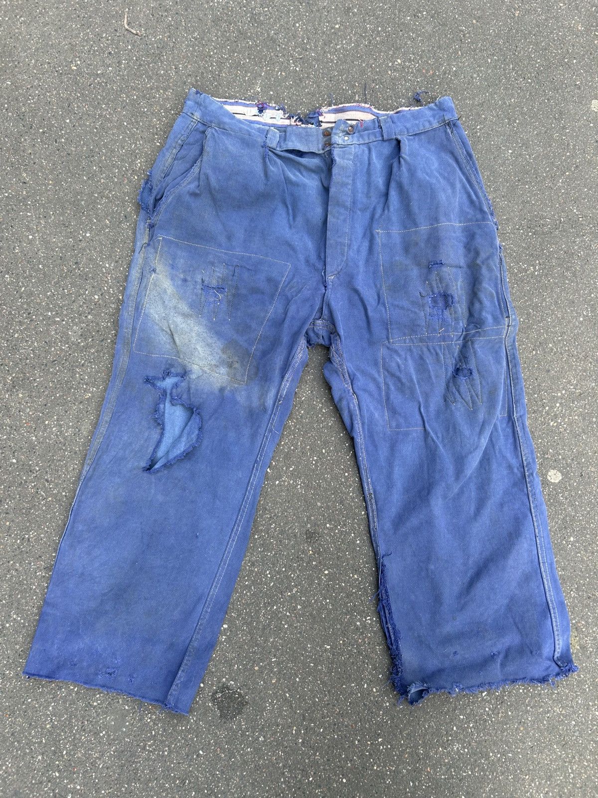 Other Old French blue work pants Size US 33 - 1 Thumbnail