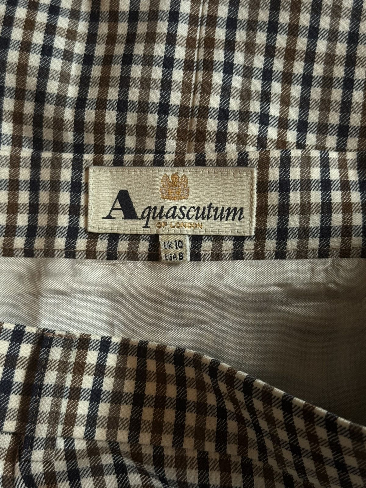 Aquascutum Aquascutum checkered wool skirt Size 30" / US 8 / IT 44 - 4 Thumbnail
