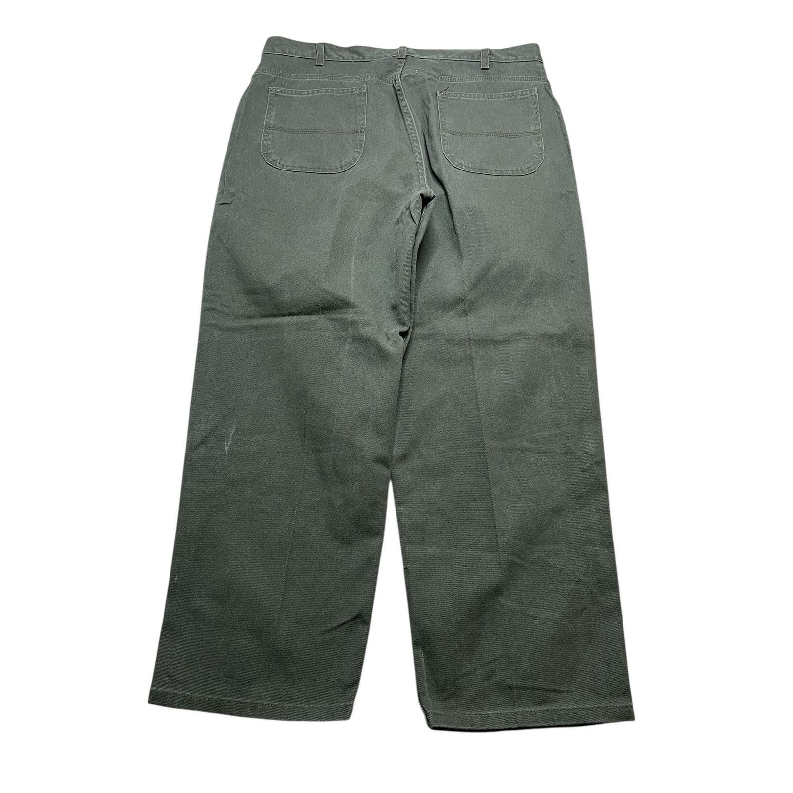 Faded Glory Vintage 80s Faded Glory Pants Green Denim 40x30 (38x29) Size US 40 / EU 56 - 2 Thumbnail