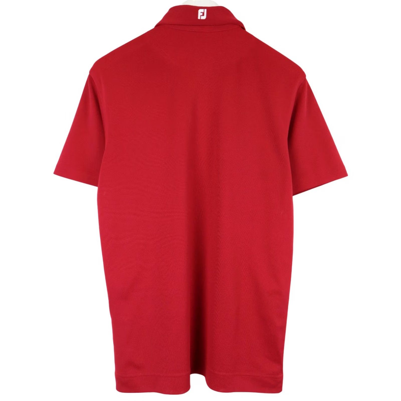 Footjoy Footjoy Athletic Fit Polo Short Sleeve T-shirt Men SMALL Red Logo Collared Athletic Sport Shirt Size US S / EU 44-46 / 1 - 2 Thumbnail