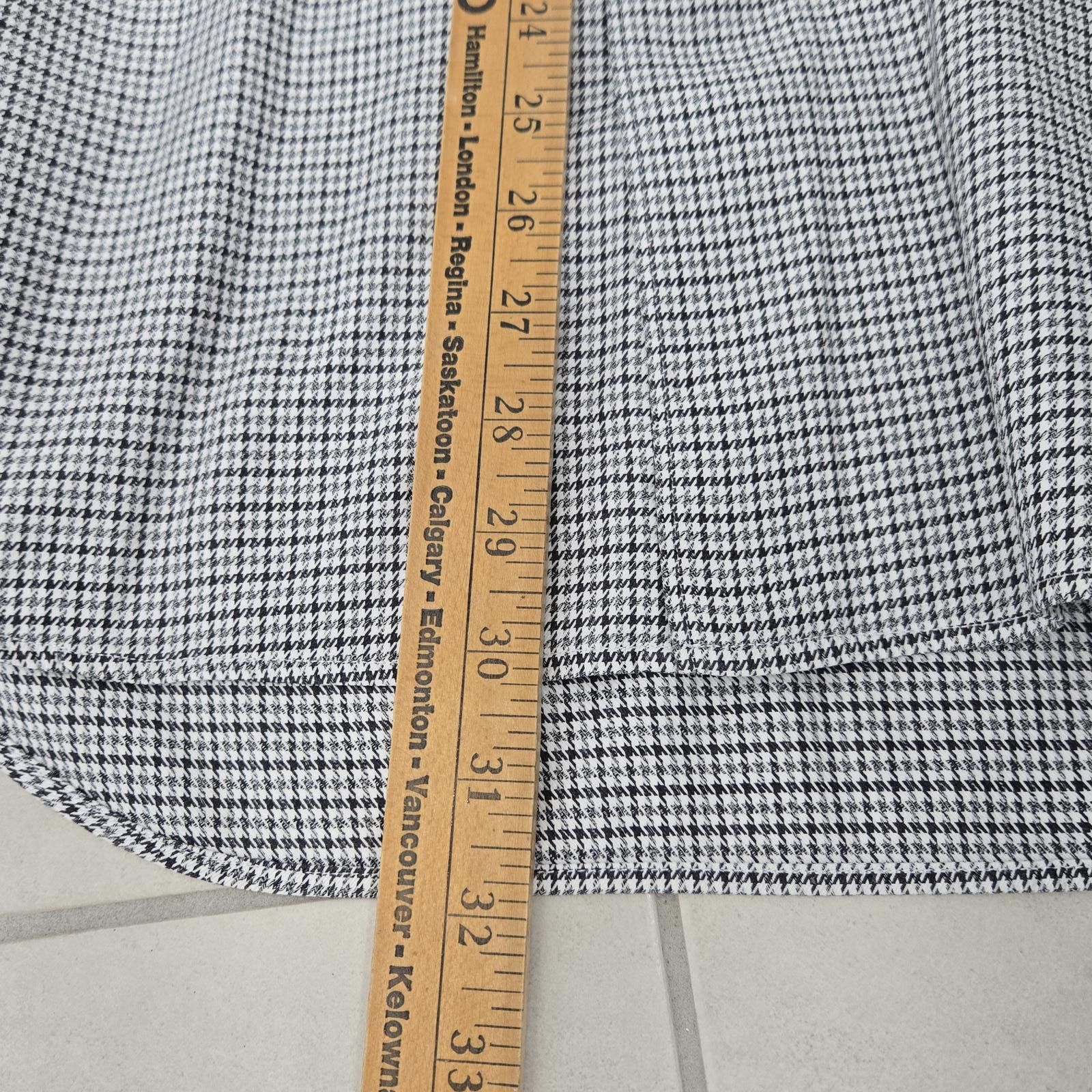 Canali Canali Shirt Men's Large Dress Houndstooth Button Down Size 42R - 7 Thumbnail