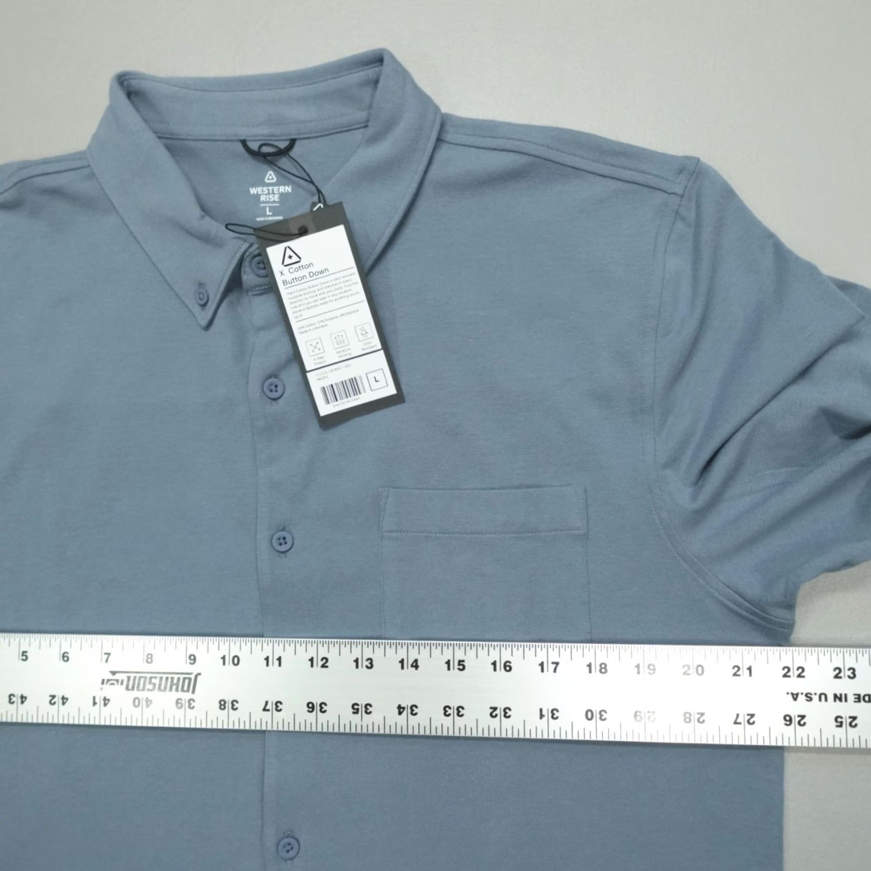 Vintage Western Rise Shirt Size L Cotton Button Down Stretch Wicking Odor Resistant X Size US L / EU 52-54 / 3 - 4 Thumbnail