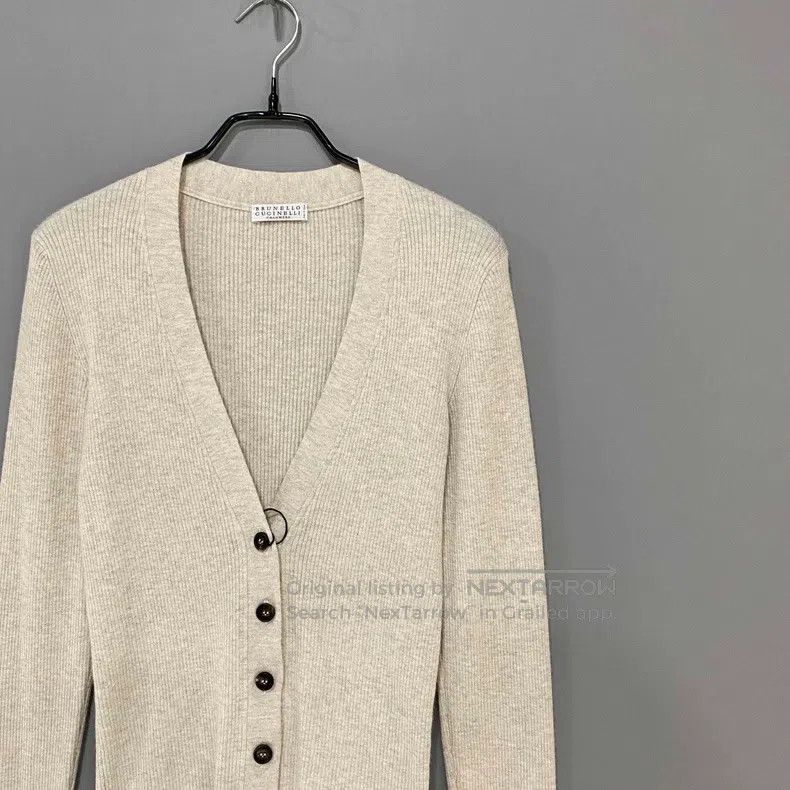 Brunello Cucinelli Brunello Cucinelli Fine Silk Gold Thread Cashmere Blended Size S / US 4 / IT 40 - 2 Thumbnail