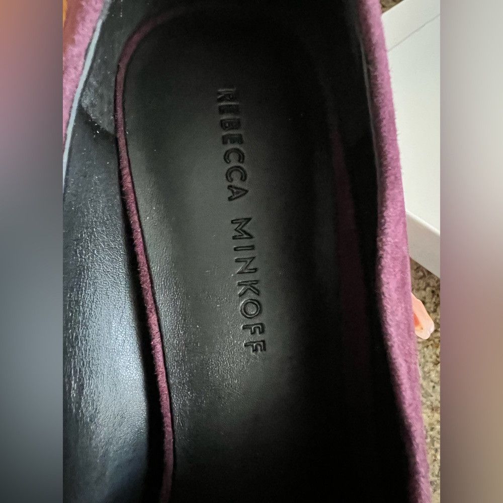 Rebecca Minkoff Rebecca Minkoff Zuria Suede Pumps Blackberry Size 8M NIB Size US 8 / IT 38 - 9 Thumbnail