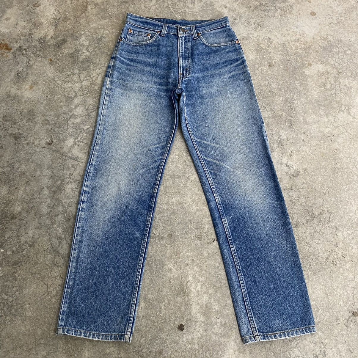 Levi's Insane Faded! Vintage 90’s Levis 510 Faded Blue Jeans USA Size US 29 - 2 Thumbnail