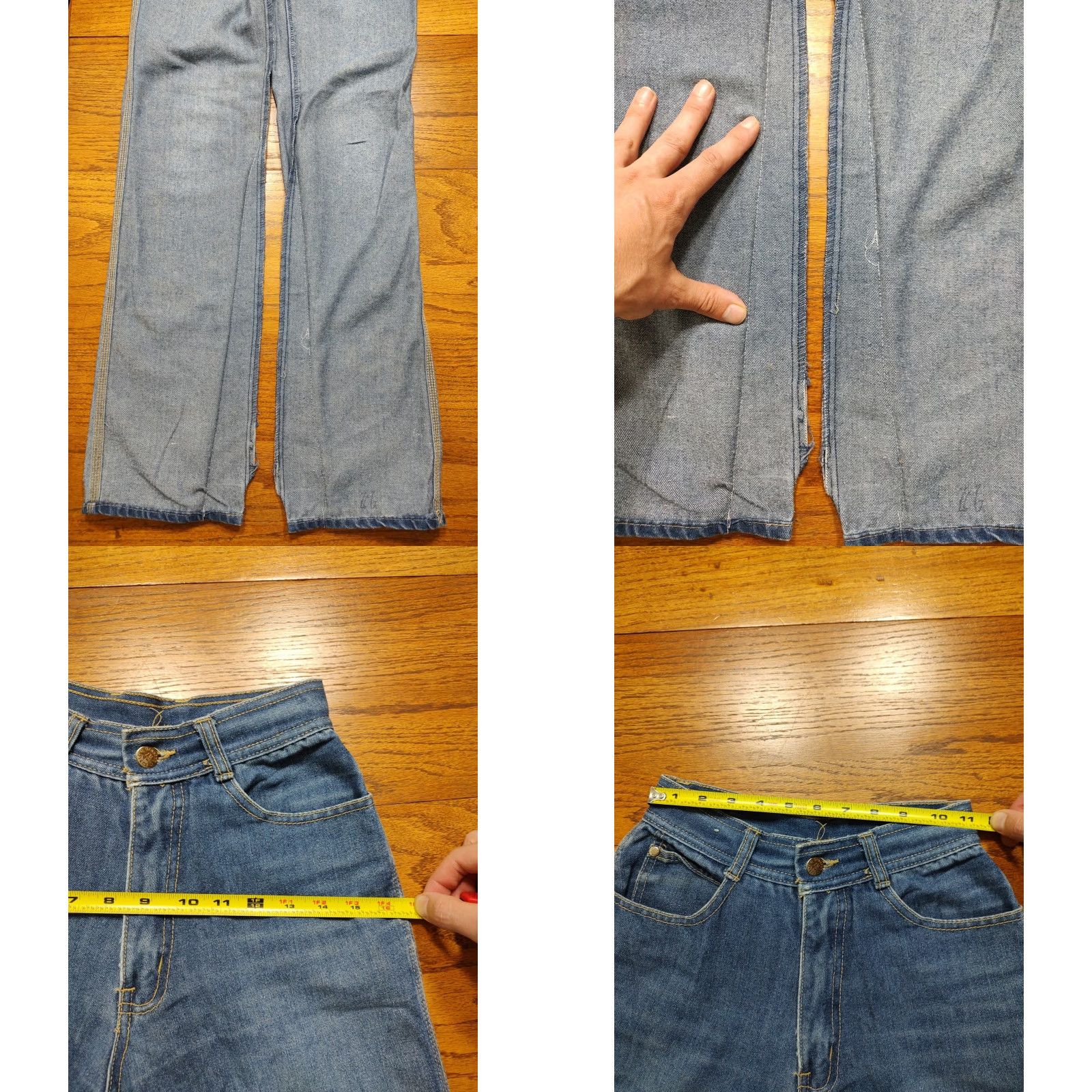 Denime VINTAGE Braxton Jeans Women 22 x 34 Denim Stretch 5-Pocket Blue Tapered Straight Rise High Zipper Closure Mens? Women? Size 40" / US 18 - 9 Thumbnail