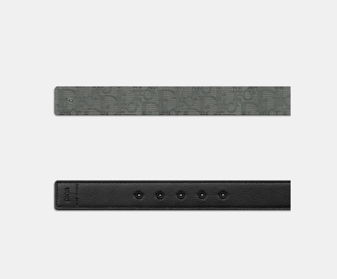 Dior o1w1db10426 1ADBA2 Size : OS / Reversible Belt in Gray Size ONE SIZE - 2 Thumbnail